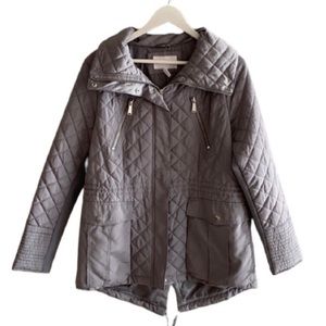 bcbgeneration gray missy diamond quilt jacket